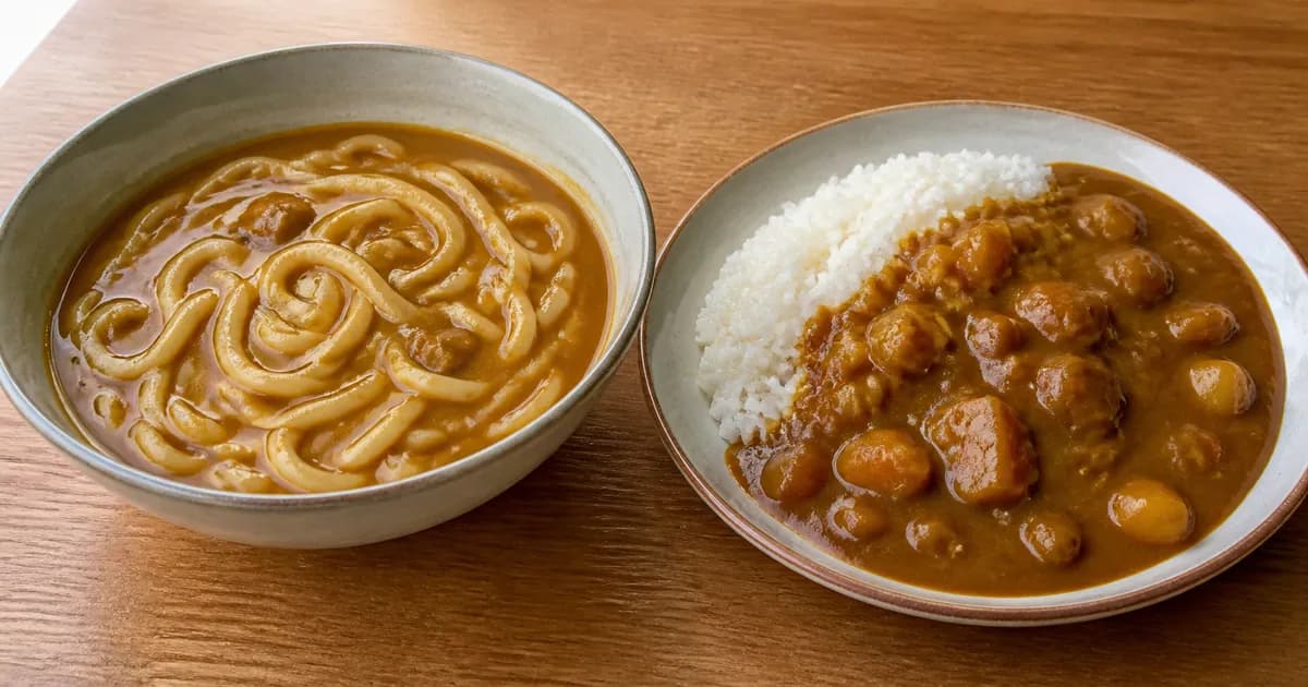 카레우동 카레라이스 차이, 면과 밥의 소스 흡수로 고르는 점심 기준