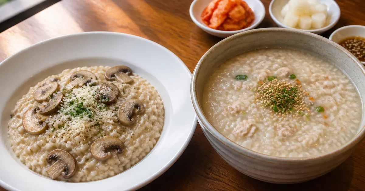 리조또 죽 차이, 쌀알 식감과 농도로 고르는 점심 기준