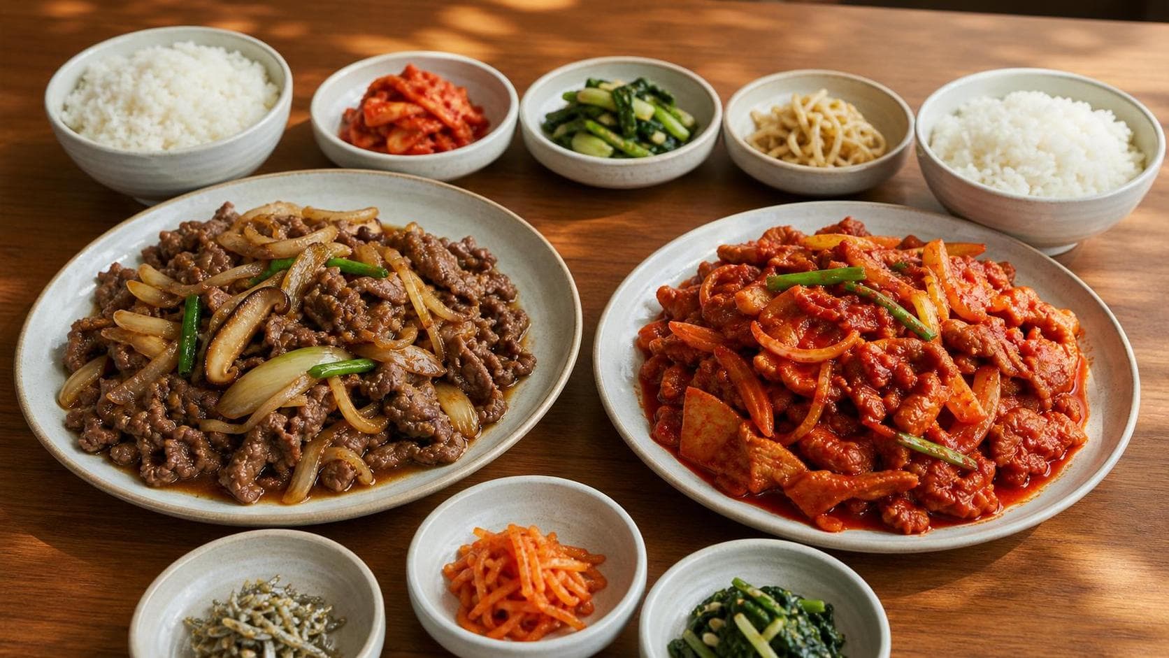 불고기 제육볶음 차이, 점심 주문 전 보는 양념·식감 기준