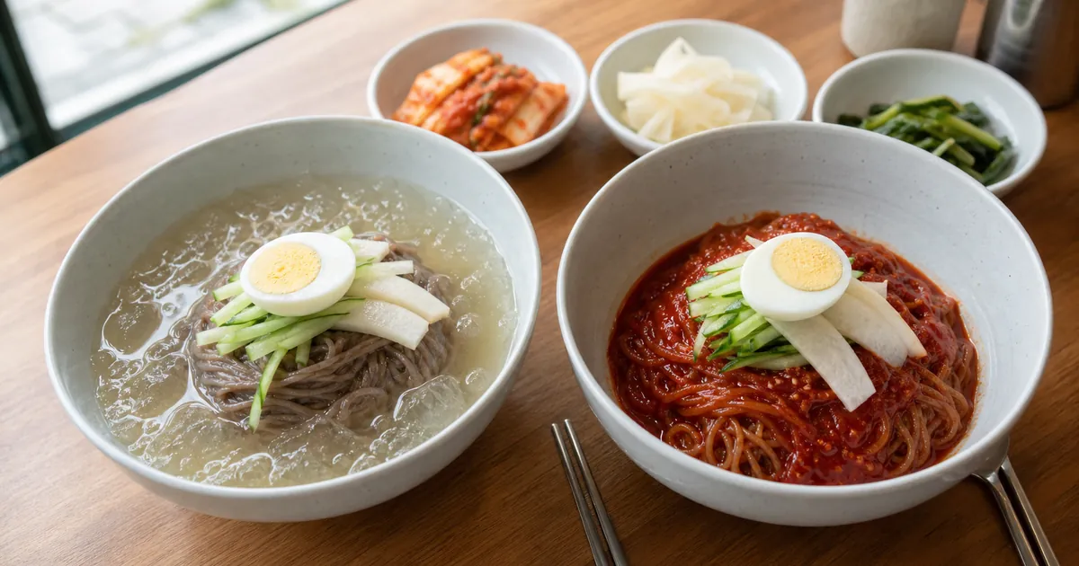 물냉면 비빔냉면 차이, 여름 점심 전에 보는 육수·양념 기준