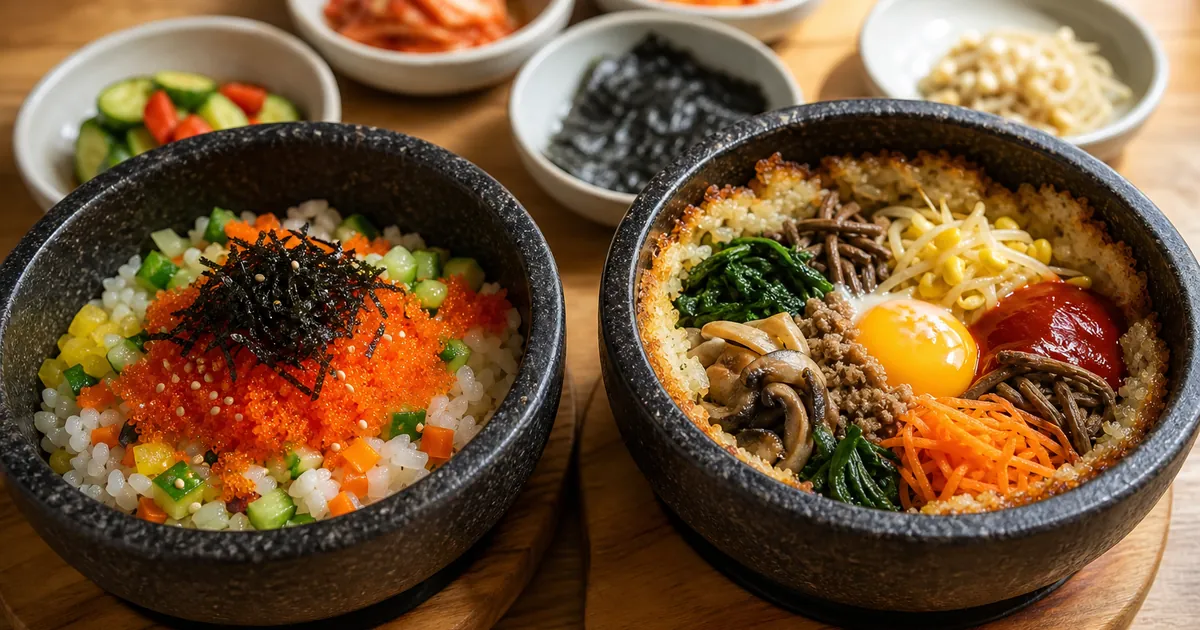 알밥 돌솥비빔밥 차이, 톡톡한 알과 누룽지 점심 선택 기준