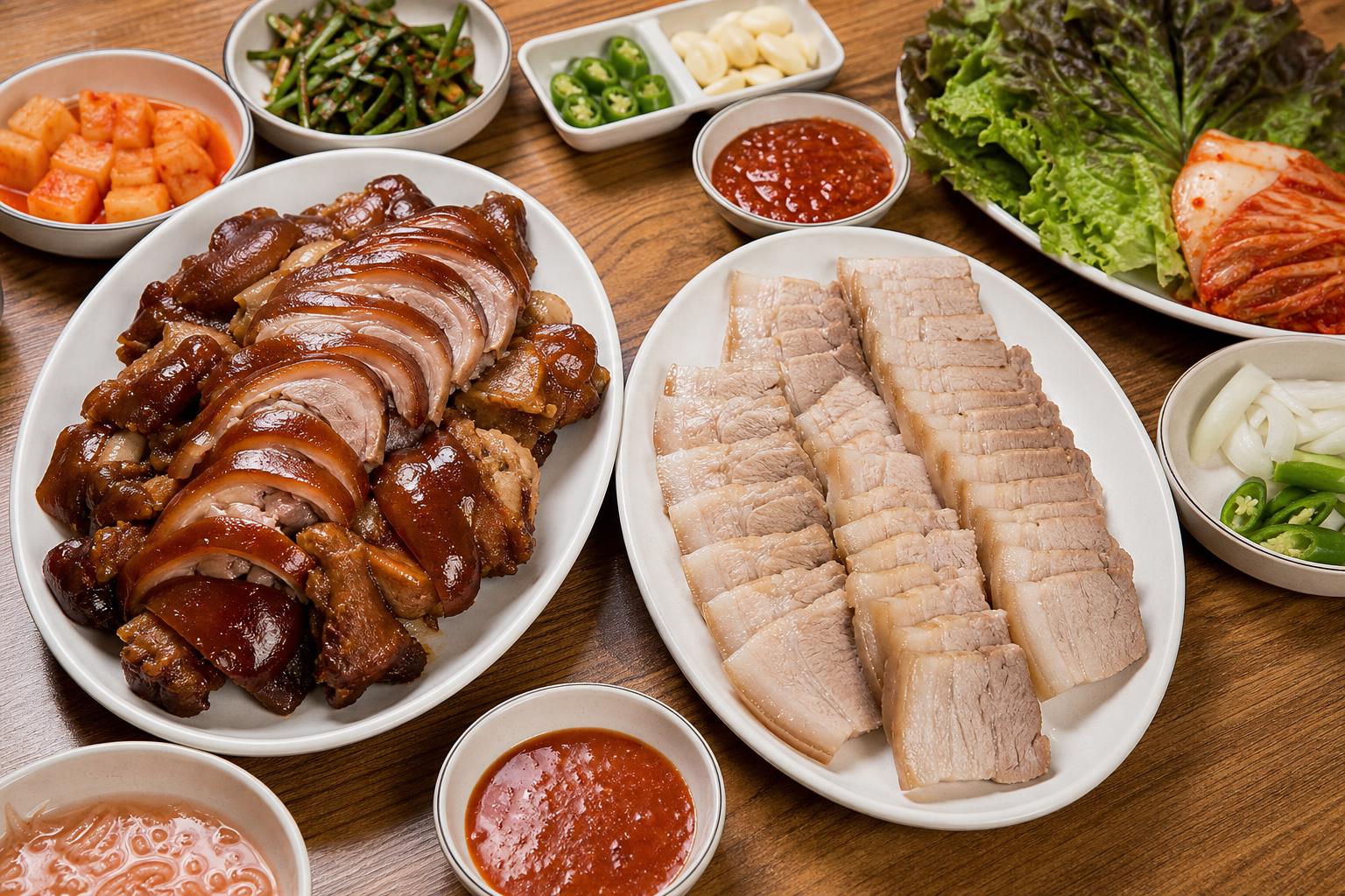 족발 보쌈 차이, 점심 주문 전 보는 부위·식감 기준