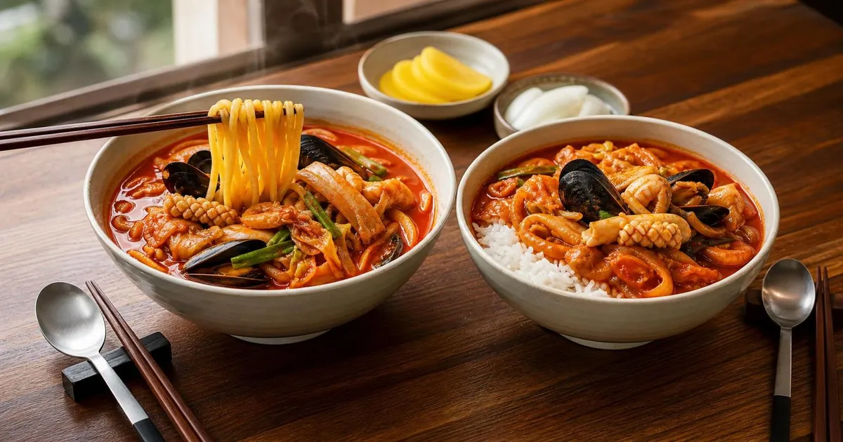 짬뽕밥 짬뽕면 차이, 점심 전에 보는 밥·면 선택 기준