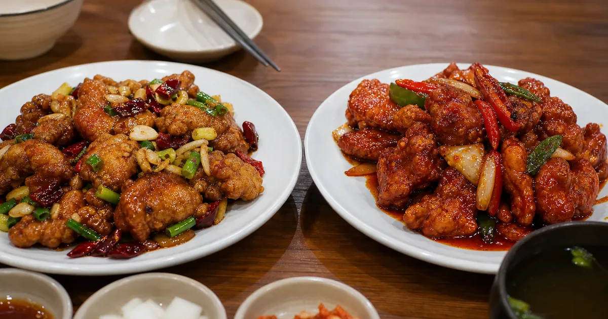 깐풍기 라조기 차이, 바삭한 매운 닭요리 주문 기준