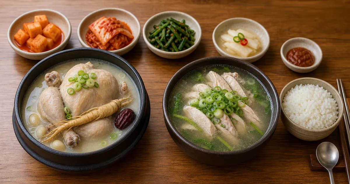삼계탕 닭곰탕 차이, 복날·점심 전에 보는 국물과 재료 기준