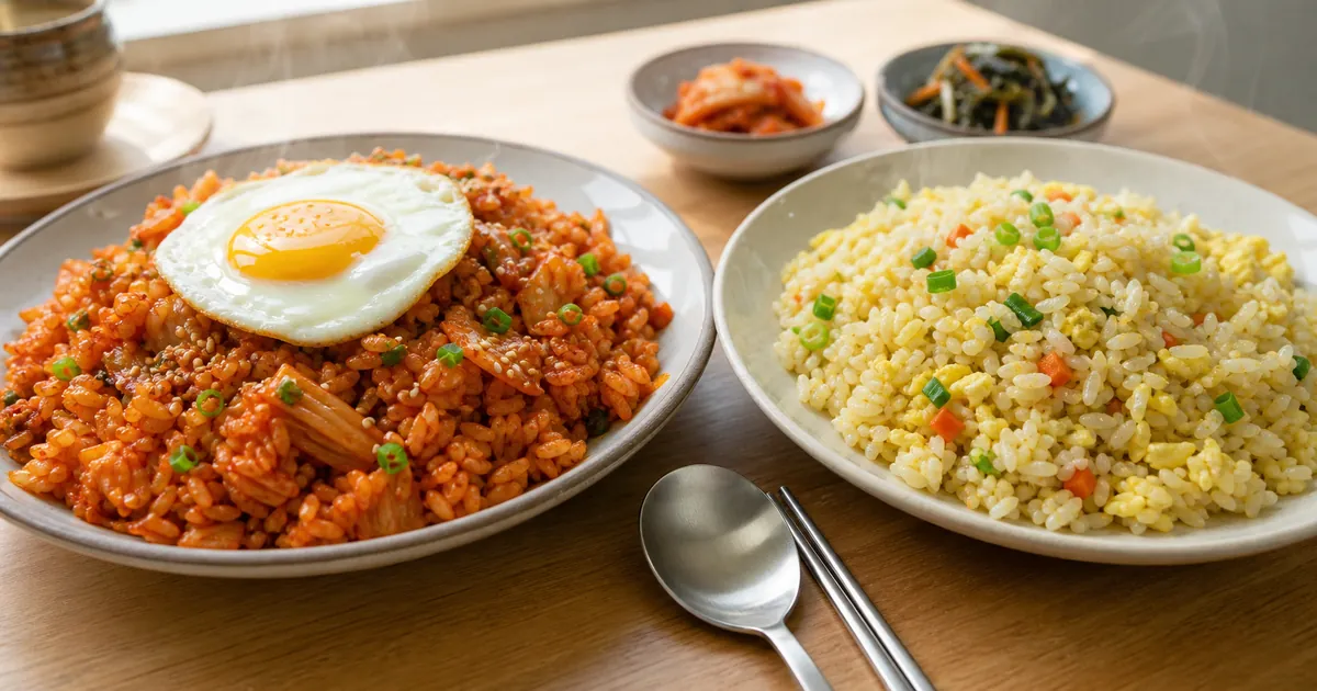 김치볶음밥 볶음밥 차이, 산미와 고소함으로 고르는 점심 기준
