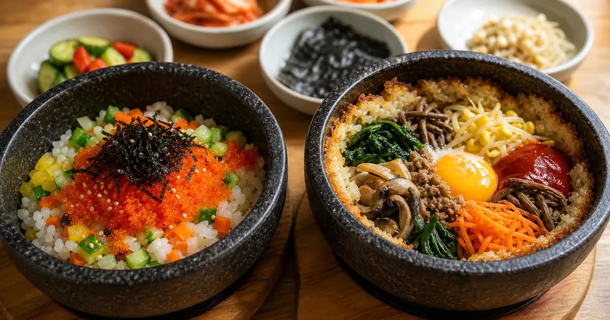 알밥 돌솥비빔밥 차이, 톡톡한 알과 누룽지 점심 선택 기준