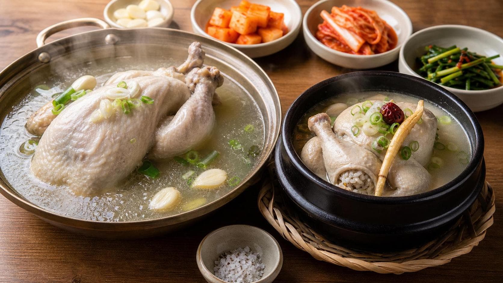 백숙 삼계탕 차이, 점심 주문 전 보는 닭 크기·속재료 기준