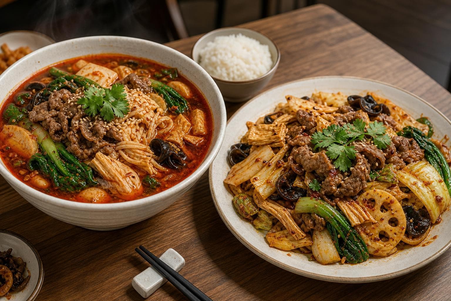 마라탕 마라샹궈 차이, 점심 주문 전 보는 국물·볶음 기준