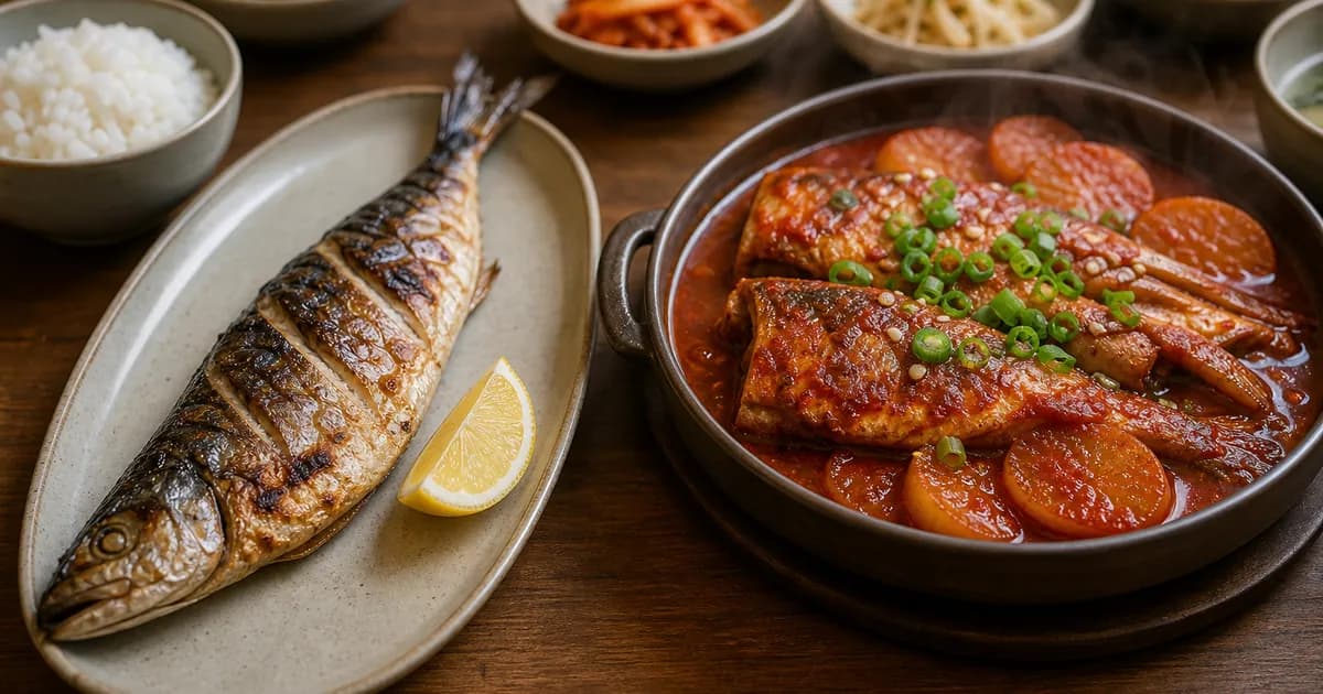 생선구이 생선조림 차이, 점심 전에 보는 양념·식감 기준