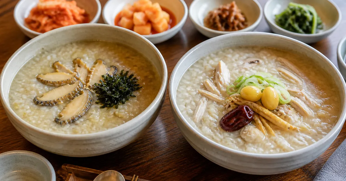 전복죽 삼계죽 차이, 해산물 감칠맛과 닭고기 보양감으로 고르는 기준