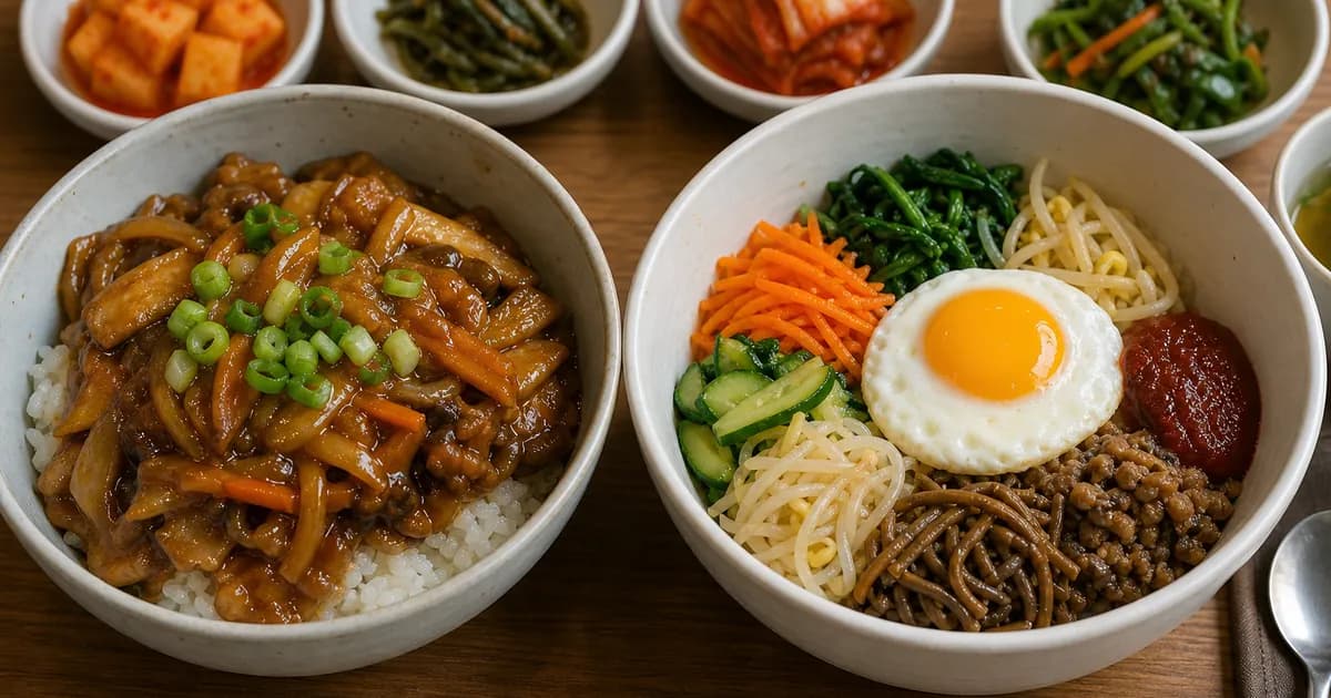 덮밥 비빔밥 차이, 소스와 비비는 방식으로 고르는 점심 기준