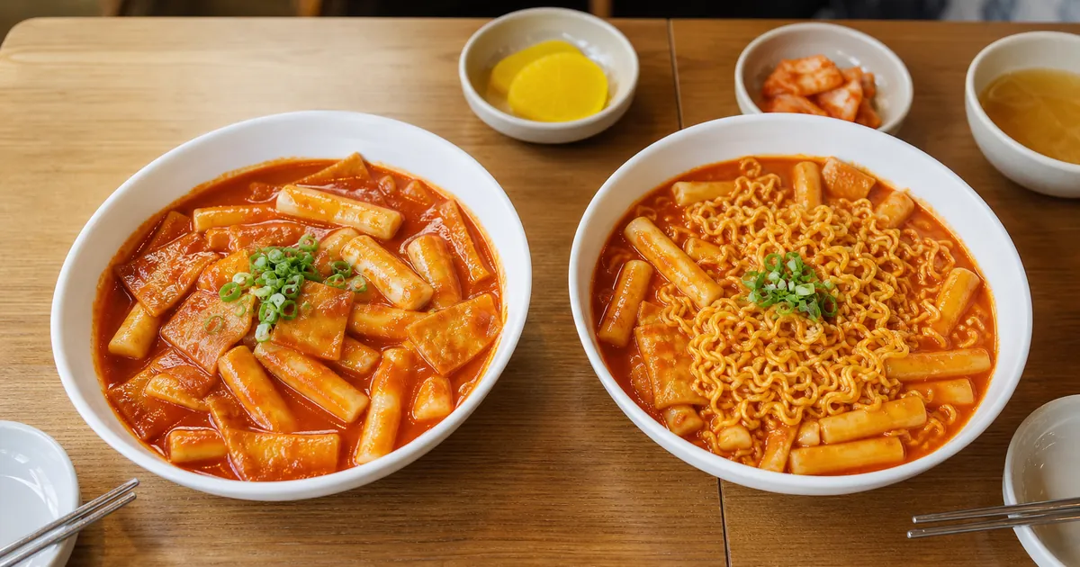 떡볶이 라볶이 차이, 점심 주문 전 보는 떡·라면 비율 기준