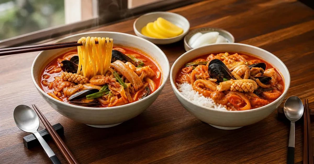 짬뽕밥 짬뽕면 차이, 점심 전에 보는 밥·면 선택 기준