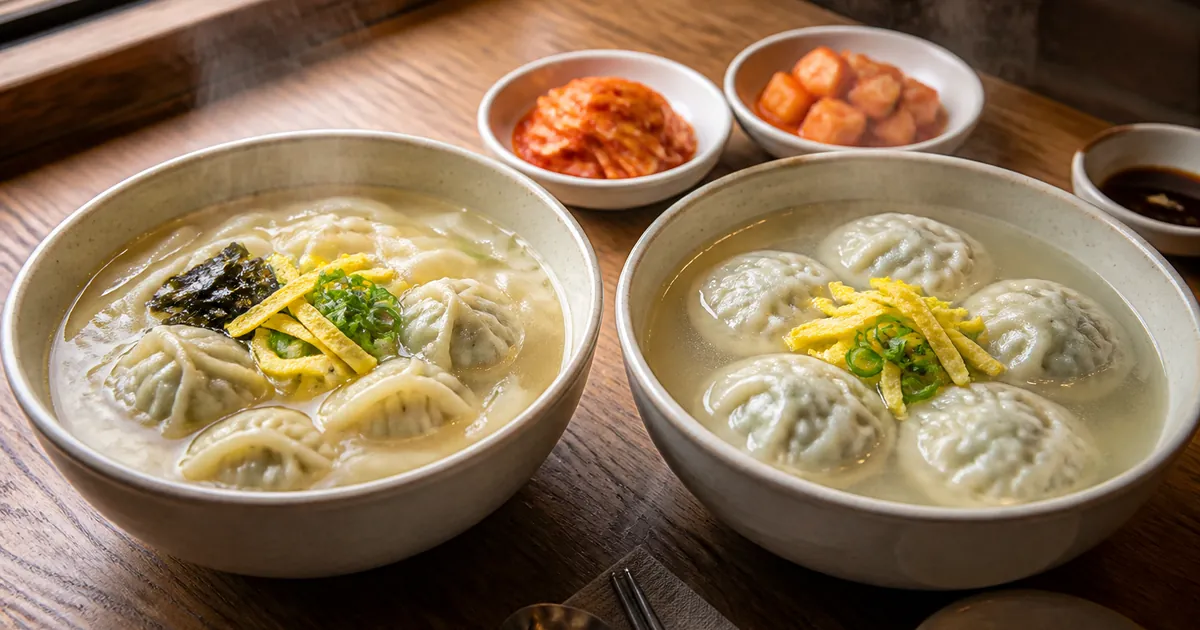 칼만두국 만둣국 차이, 면 포만감과 국물 맛으로 고르는 점심 기준