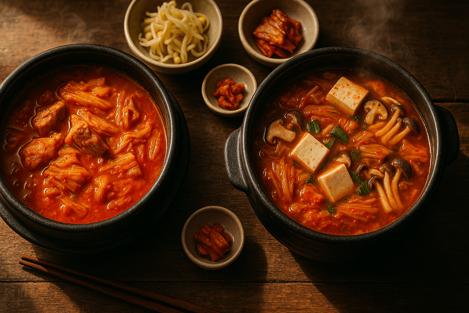 김치찌개 vs 김치전골: 같은 김치로 만드는데 왜 맛이 다를까?